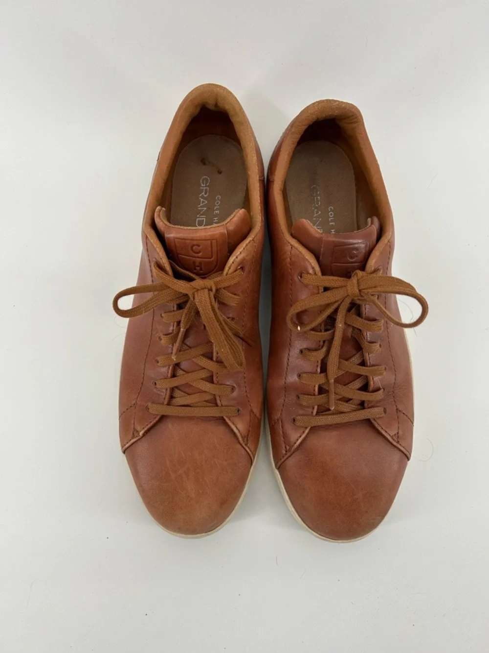Cole Haan Brown Leather Low-Top Sneakers - Picture 6 of 7